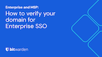 How to verify your domain for Enterprise SSO